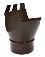 Воронка выпускная D150/100 (ПЛД-02-8017-0,6) цв. коричневый шоколад (57210)