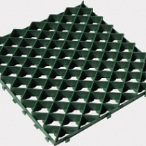 Газонная решетка 60*60 ромб пластиковая зеленая (02164)